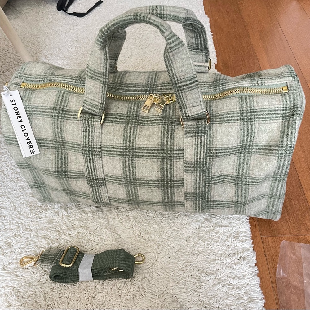 NWT Stoney Clover Lane | Wool Plaid Duffle Bag